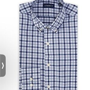 STANTT Men's Blue Checkered Shirt